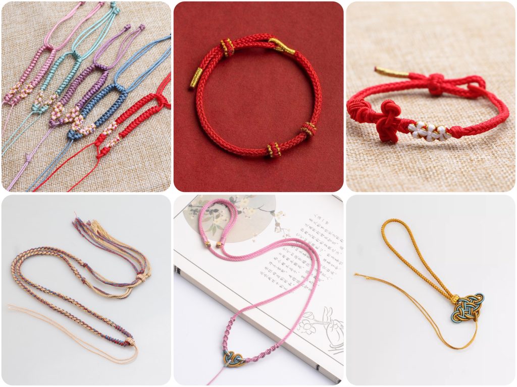 Colorful hand-woven ropes can be freely DIY