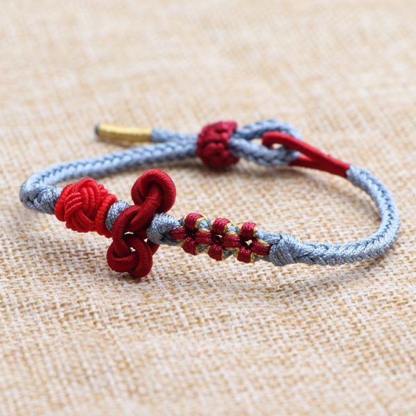 woven-rope Bracelet wrist chain Wenchang knot good luck gift