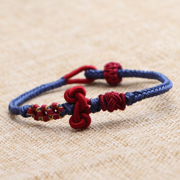 woven-rope Bracelet wrist chain Wenchang knot good luck gift