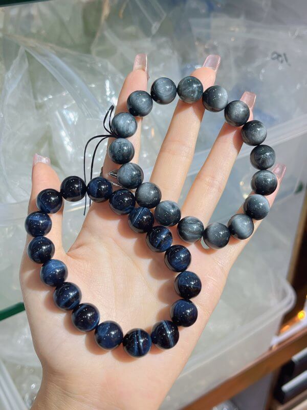 Hawk'eye Stone Beads Bracelet