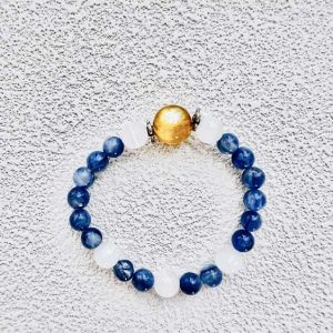 cyanite crystal bracelet diy